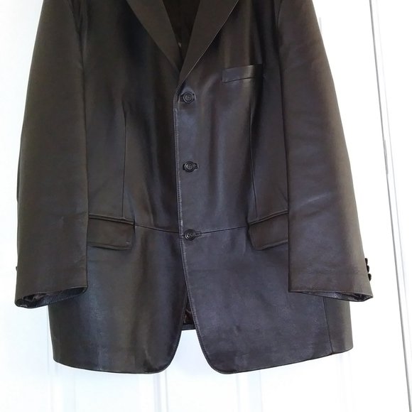 STAFFORD Genuine  Men's Versatile Jacket XL Color Brown 100% Leather - Picture 6 of 16